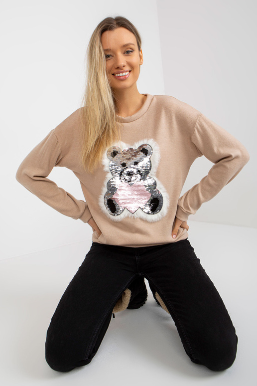 Smėlio spalvos moteriškas klasikinis...