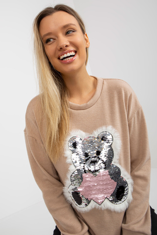 Smėlio spalvos moteriškas klasikinis...