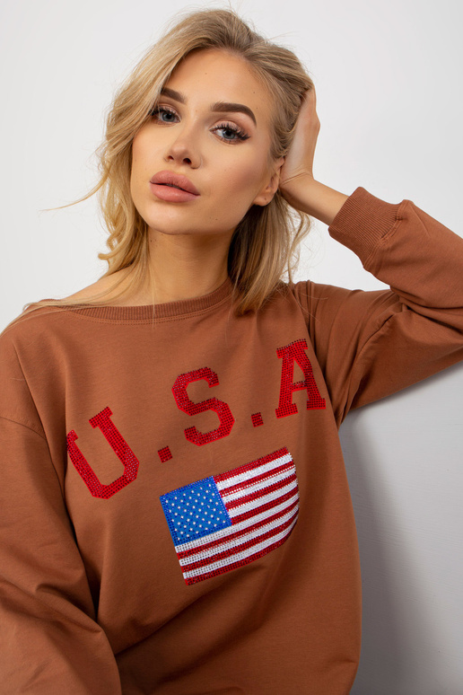 Bluza VI-BL-3192.23P ŠVIESIAI RUDA