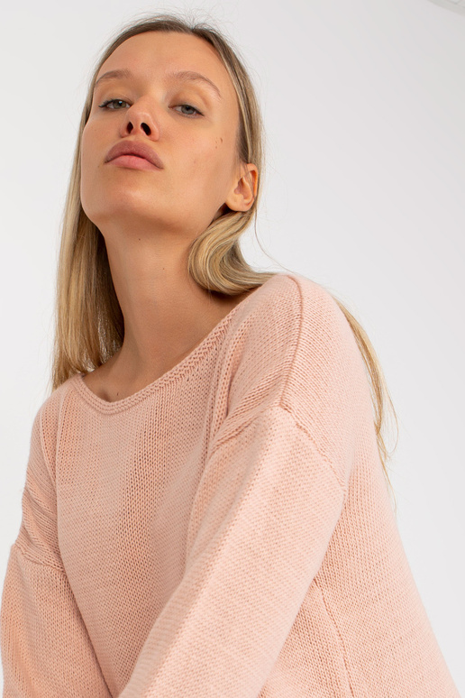 Purvinas rožinis oversize megztinis...