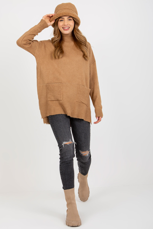 Camel ilgas oversize megztinis su...