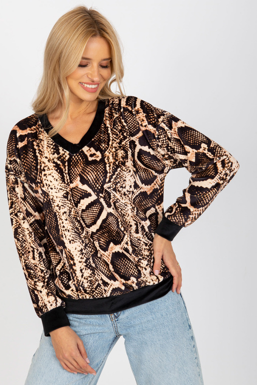 Bluzka-RP-BZ-8188-4.26P-czarno-beżowy