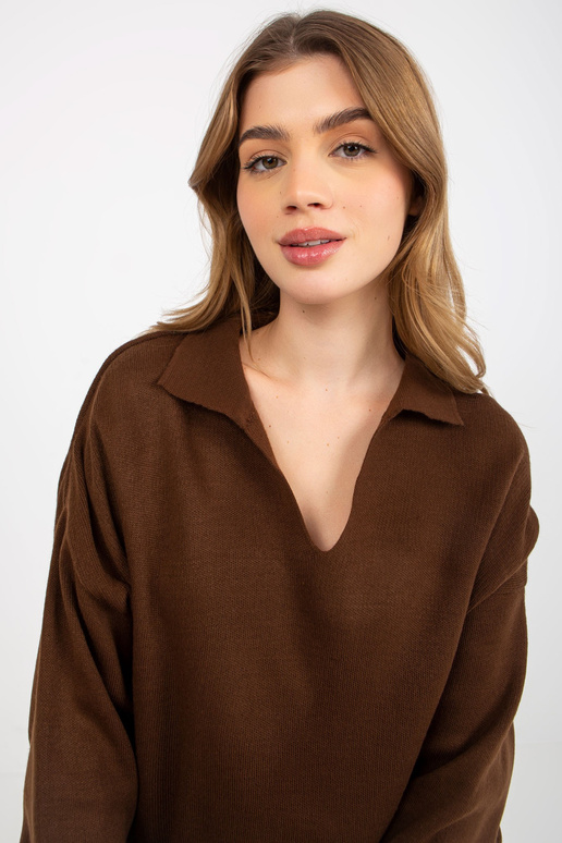 Tamsiai rudas paprastas oversize... Tamsiai rudas paprastas oversize...