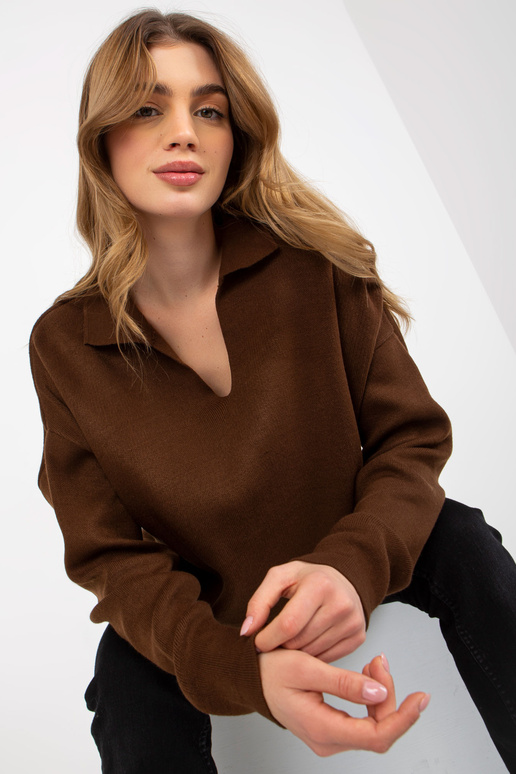 Tamsiai rudas paprastas oversize... Tamsiai rudas paprastas oversize...