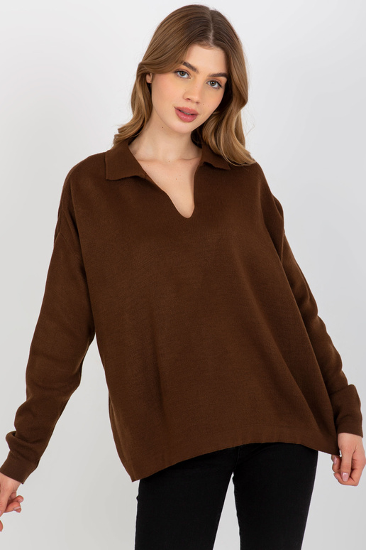 Tamsiai rudas paprastas oversize... Tamsiai rudas paprastas oversize...