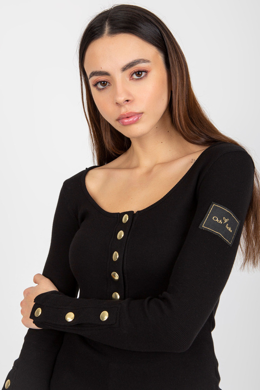 Juoda prigludusi palaidinė su...