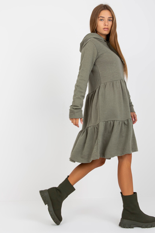 Chaki spalvos platėjanti megztinė...