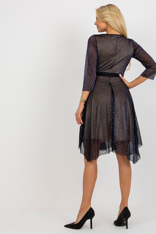 Navy Midi kokteilinė suknelė su... Navy Midi kokteilinė suknelė su...