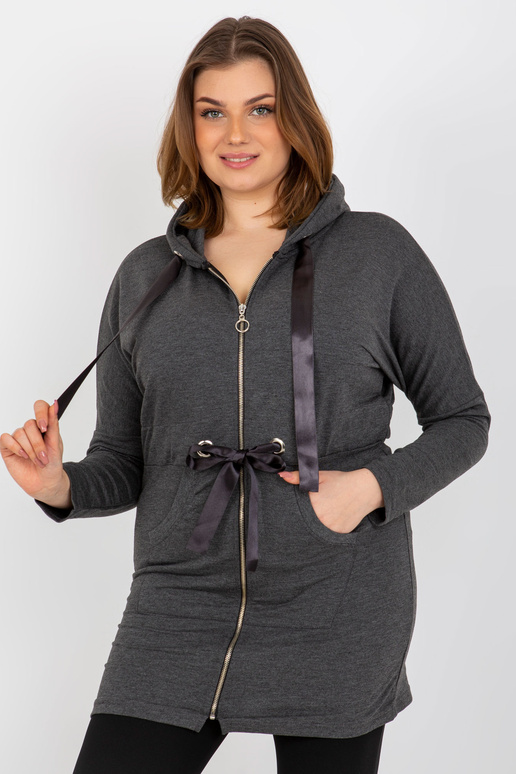 Tamsiai pilkas plius dydžio megztinis...