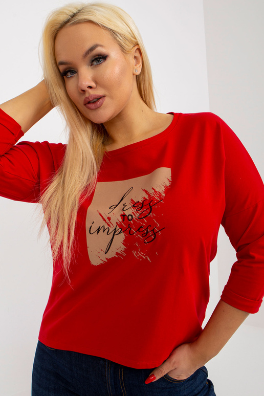 Raudona plius dydžio medvilninė... Raudona plius dydžio medvilninė...