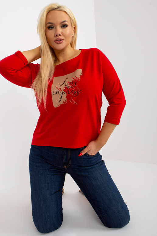 Raudona plius dydžio medvilninė... Raudona plius dydžio medvilninė...