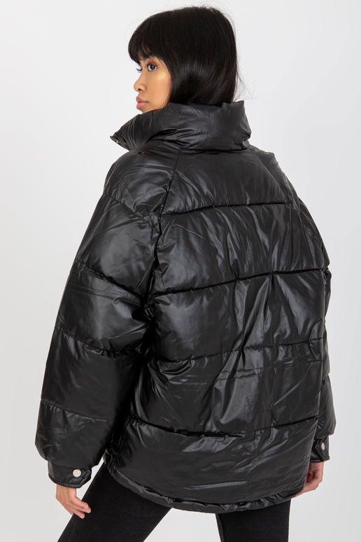 Juoda pūkinė dygsniuota žieminė...