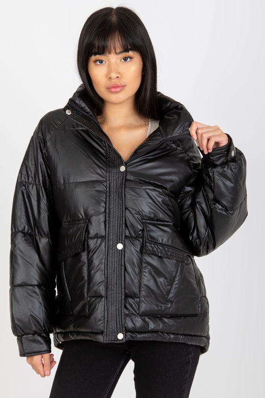 Juoda pūkinė dygsniuota žieminė...