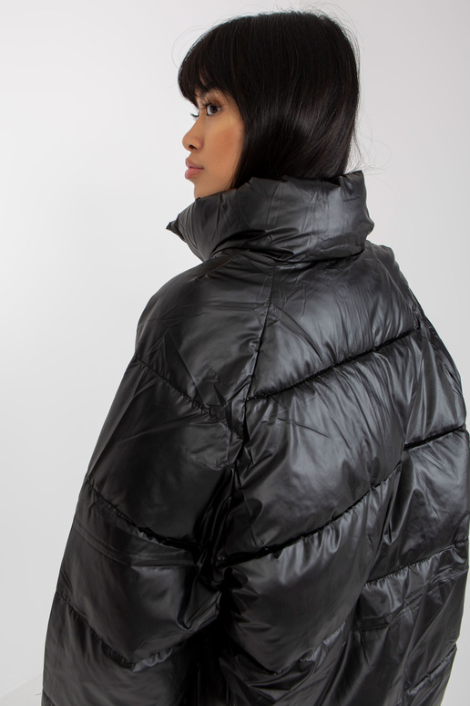 Juoda pūkinė dygsniuota žieminė...