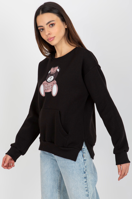 Juodi kengūros megztiniai su meškiuku... Juodi kengūros megztiniai su meškiuku...