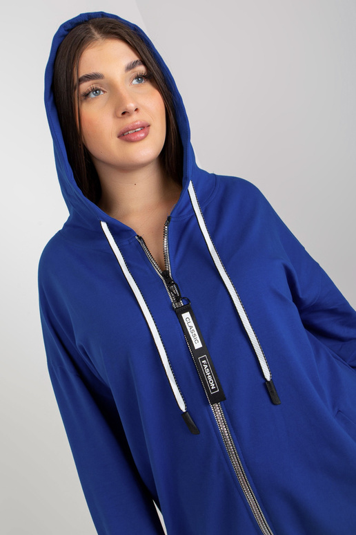 Tamsiai mėlynas Plua dydžio megztinis...