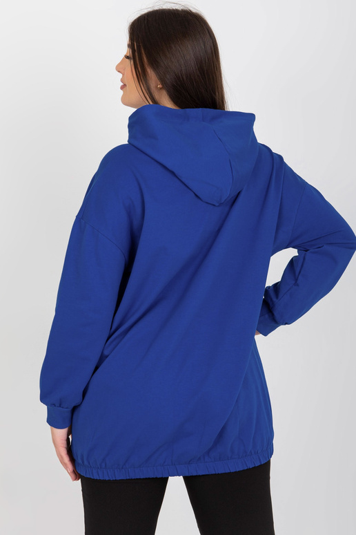 Tamsiai mėlynas Plua dydžio megztinis...