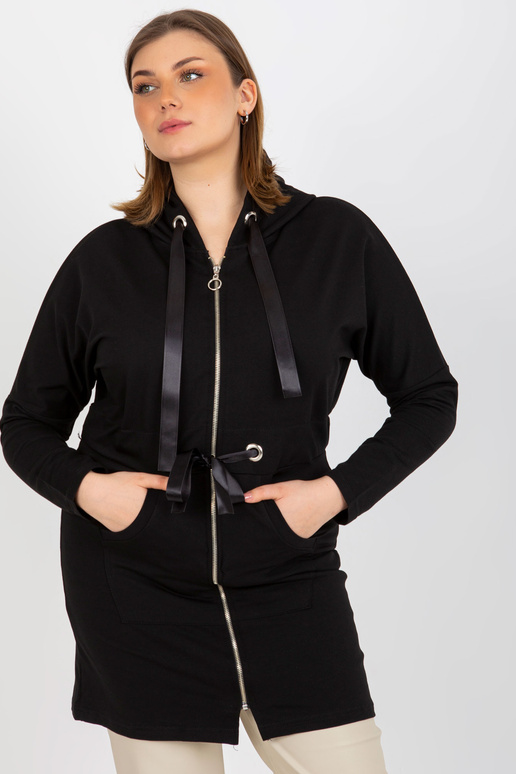 Juodas ilgas plius dydžio megztinis... Juodas ilgas plius dydžio megztinis...