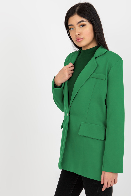 Žalias moteriškas švarkas su... Žalias moteriškas švarkas su...