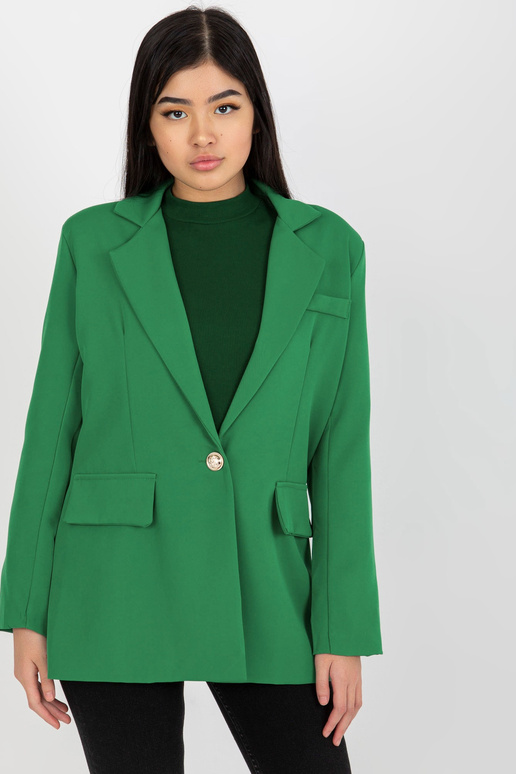 Žalias moteriškas švarkas su... Žalias moteriškas švarkas su...