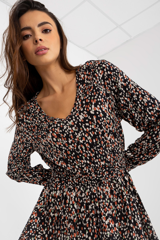 Juoda viskozės suknelė su FRESH MADE... Juoda viskozės suknelė su FRESH MADE...