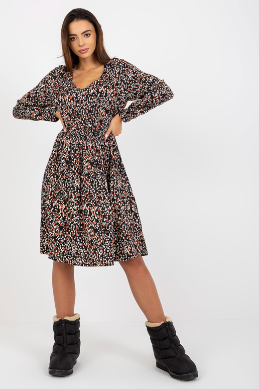 Juoda viskozės suknelė su FRESH MADE... Juoda viskozės suknelė su FRESH MADE...