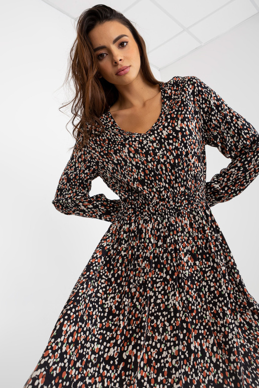 Juoda viskozės suknelė su FRESH MADE... Juoda viskozės suknelė su FRESH MADE...