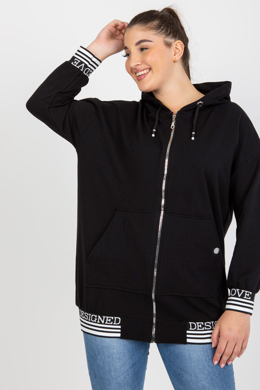 Juodas moteriškas didelio dydžio...