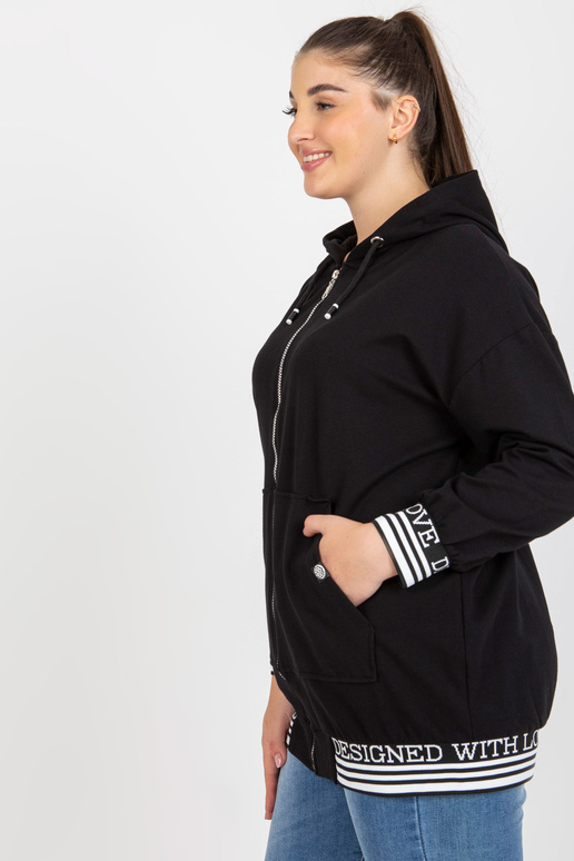 Juodas moteriškas didelio dydžio...