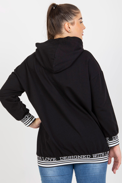 Juodas moteriškas didelio dydžio...