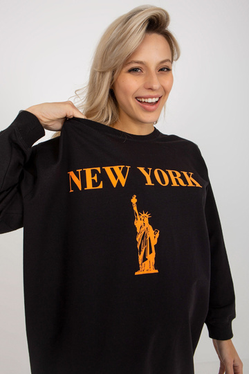 Bluza VI-BL-3212.15X JUODAS/ORANŽINĖS 2