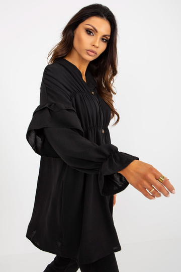 Juodi boho marškinėliai su...