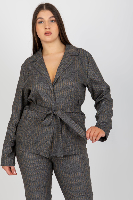 Pilkas plius dydžio švarkas nuo...