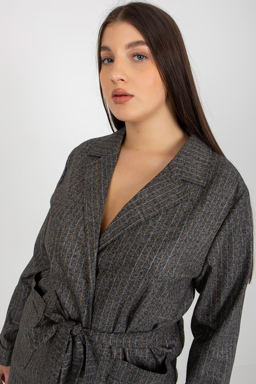 Pilkas plius dydžio švarkas nuo...