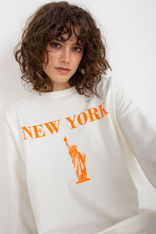 Bluza VI-BL-3212.15X ECRU/ORANŽINĖ