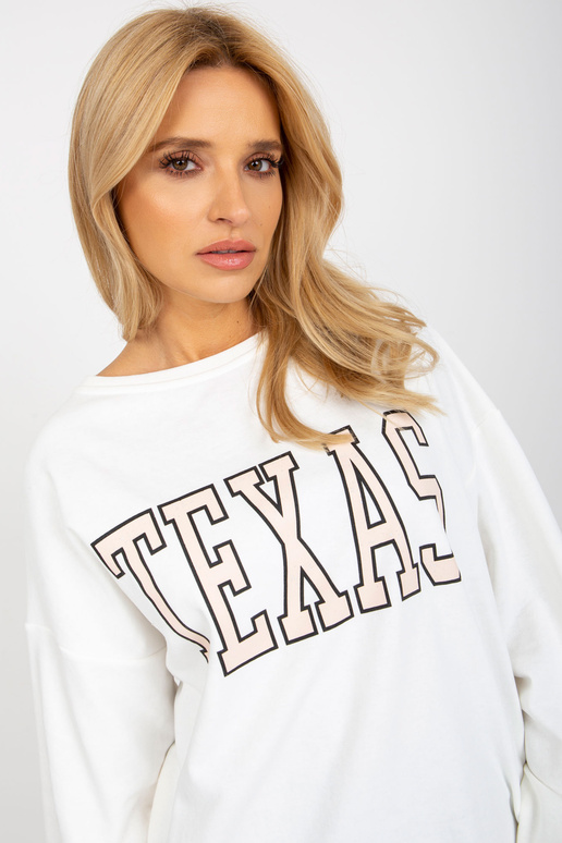 Ecru Long Cotton Print megztinis Ecru Long Cotton Print megztinis