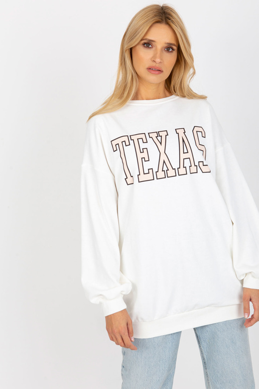 Ecru Long Cotton Print megztinis Ecru Long Cotton Print megztinis