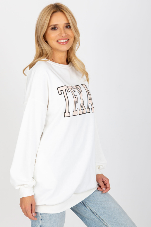 Ecru Long Cotton Print megztinis Ecru Long Cotton Print megztinis