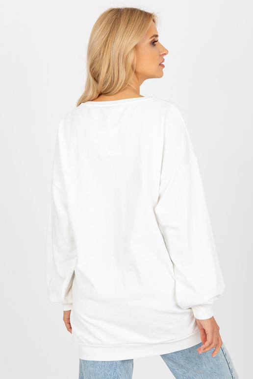 Ecru Long Cotton Print megztinis Ecru Long Cotton Print megztinis