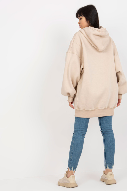 Smėlio spalvos megztinis ilgas,...