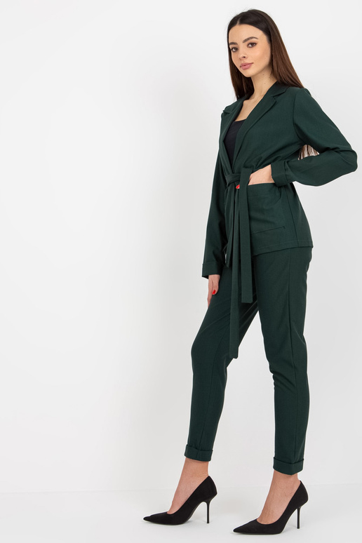 Tamsiai žalios spalvos kostiuminis...