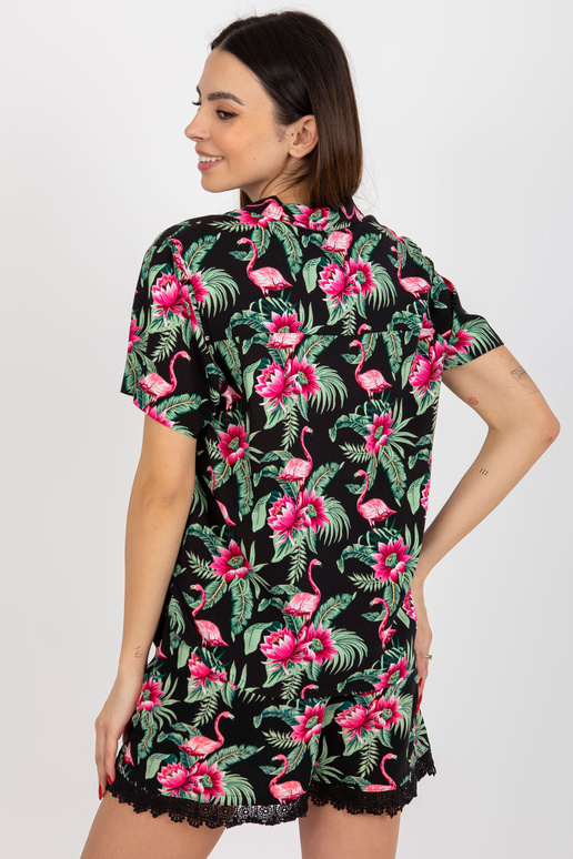 Marškinių palaidinė su raštu ir...