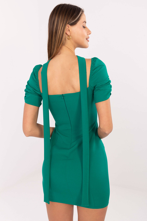 Green Fit Strap mini kokteilių suknelė Green Fit Strap mini kokteilių suknelė