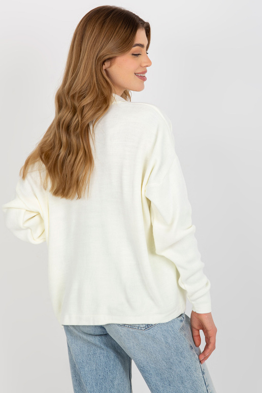 Ecru moteriškas oversize megztinis su...