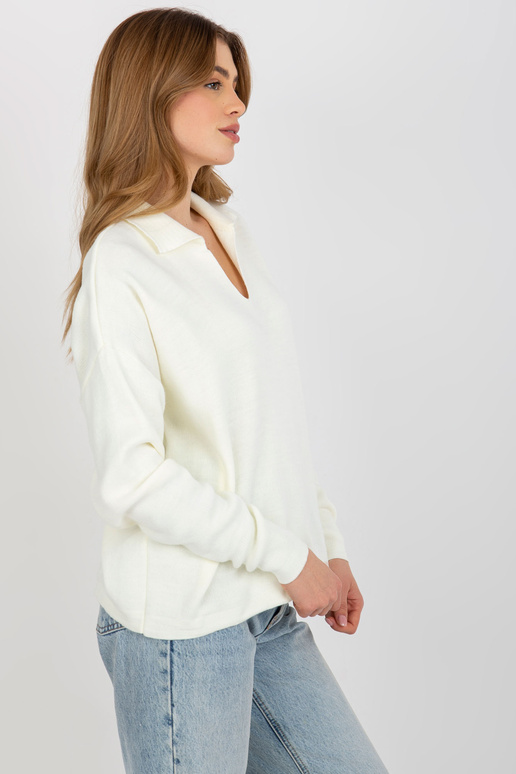 Ecru moteriškas oversize megztinis su...