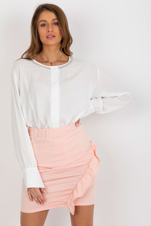 Ecru laisva proginė palaidinė su... Ecru laisva proginė palaidinė su...