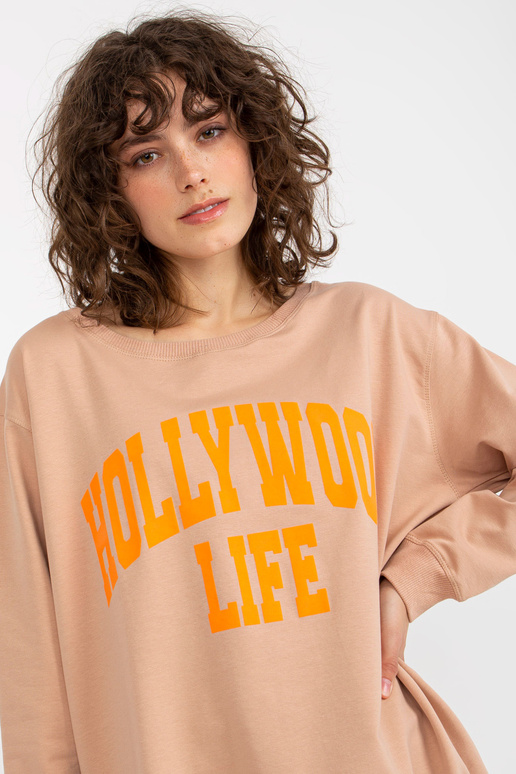 Bluza VI-BL-3102.01P BEIGE/ORANŽINĖ Bluza VI-BL-3102.01P BEIGE/ORANŽINĖ