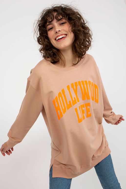 Bluza VI-BL-3102.01P BEIGE/ORANŽINĖ Bluza VI-BL-3102.01P BEIGE/ORANŽINĖ