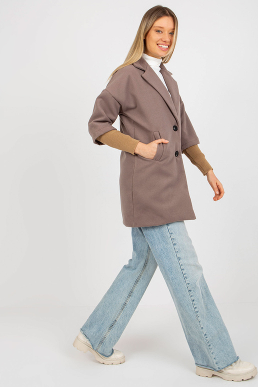 Rudas moteriškas paltas su kišenėmis... Rudas moteriškas paltas su kišenėmis...