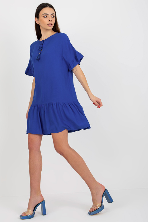 Cobalt Ruffle suknelė trumpomis...